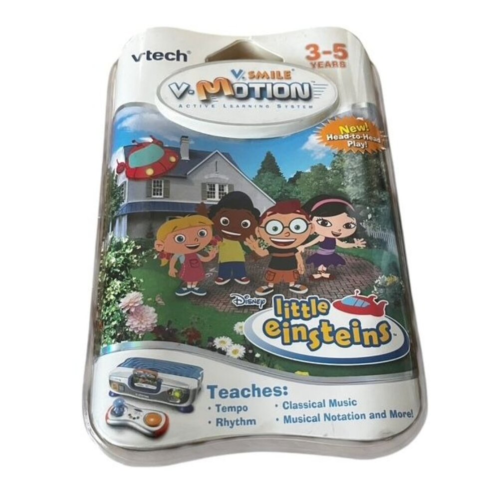 VTech V.Smile V.Motion Disney Little Einsteins Video Learning Cartridge New